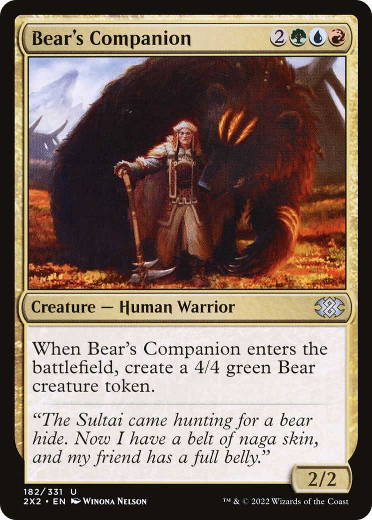 Bear's Companion [Double Masters 2022] Foil
