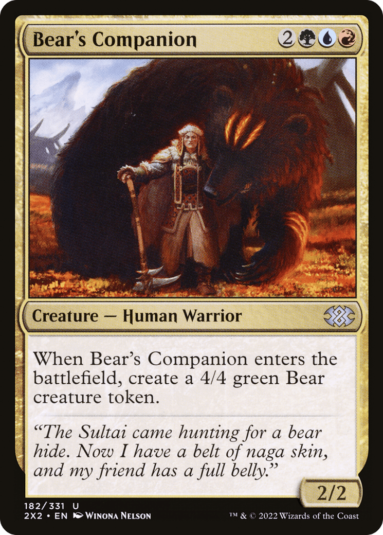 Bear's Companion [Double Masters 2022] Foil