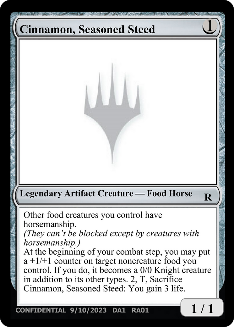 Cinnamon, Seasoned Steed (DA1-RA01) - Unknown Event
