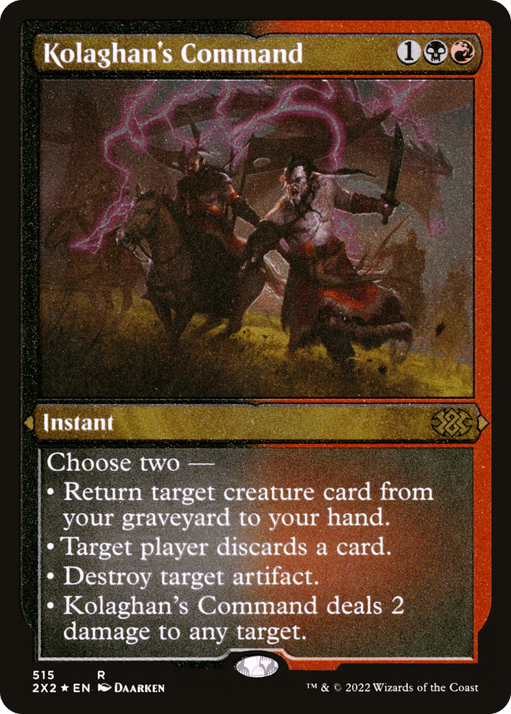Kolaghan's Command (Foil Etched) |  Foil (515) [Double Masters 2022]