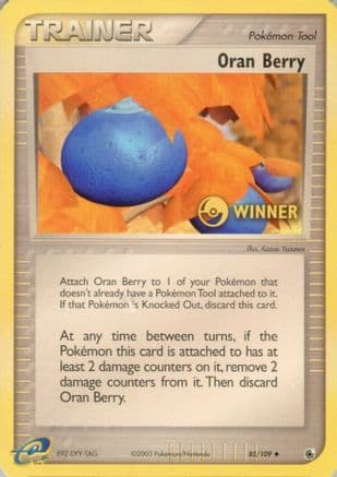 Oran Berry [Winner] 85/109 - League & Championship Cards