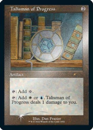 Talisman of Progress (Retro Frame) (Foil Etched) (1052) [Secret Lair Drop Series]  Foil