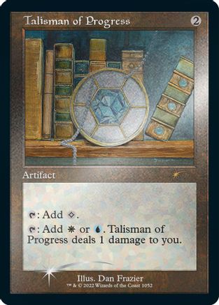 Talisman of Progress (Retro Frame) (Foil Etched) (1052) [Secret Lair Drop Series]  Foil