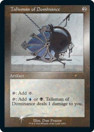 Talisman of Dominance (Retro Frame) (Foil Etched) (1053) [Secret Lair Drop Series]  Foil