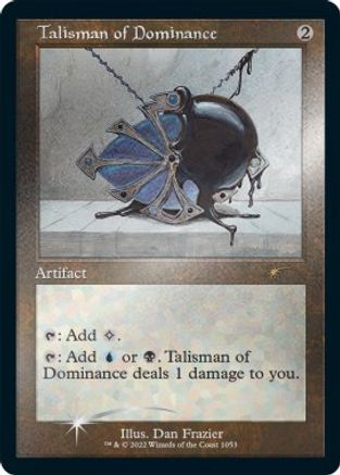 Talisman of Dominance (Retro Frame) (Foil Etched) (1053) [Secret Lair Drop Series]  Foil