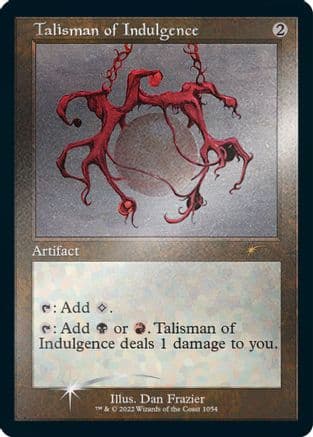 Talisman of Indulgence (Retro Frame) (Foil Etched) (1054) [Secret Lair Drop Series]  Foil