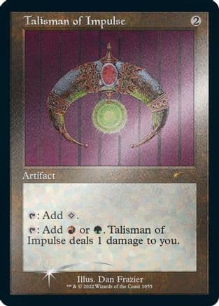 Talisman of Impulse (Retro Frame) (Foil Etched) (1055) [Secret Lair Drop Series]  Foil