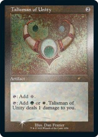 Talisman of Unity (Retro Frame) (Foil Etched) (1056) [Secret Lair Drop Series]  Foil