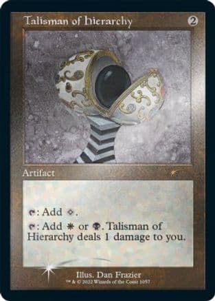 Talisman of Hierarchy (Retro Frame) (Foil Etched) (1057) [Secret Lair Drop Series]  Foil