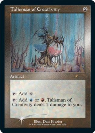 Talisman of Creativity (Retro Frame) (Foil Etched) (1058) [Secret Lair Drop Series]  Foil