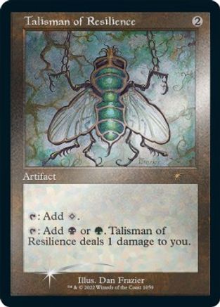 Talisman of Resilience (Retro Frame) (Foil Etched) (1059) [Secret Lair Drop Series]  Foil
