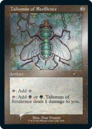 Talisman of Resilience (Retro Frame) (Foil Etched) (1059) [Secret Lair Drop Series]  Foil