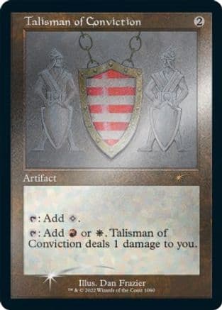 Talisman of Conviction (Retro Frame) (Foil Etched) (1060) [Secret Lair Drop Series]  Foil