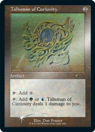 Talisman of Curiosity (Retro Frame) (Foil Etched) (1061) [Secret Lair Drop Series]  Foil