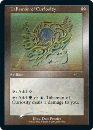 Talisman of Curiosity (Retro Frame) (Foil Etched) (1061) [Secret Lair Drop Series]  Foil
