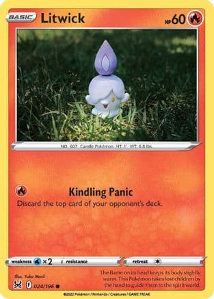 Litwick 024/196 - SWSH11 Lost Origin Reverse Holofoil