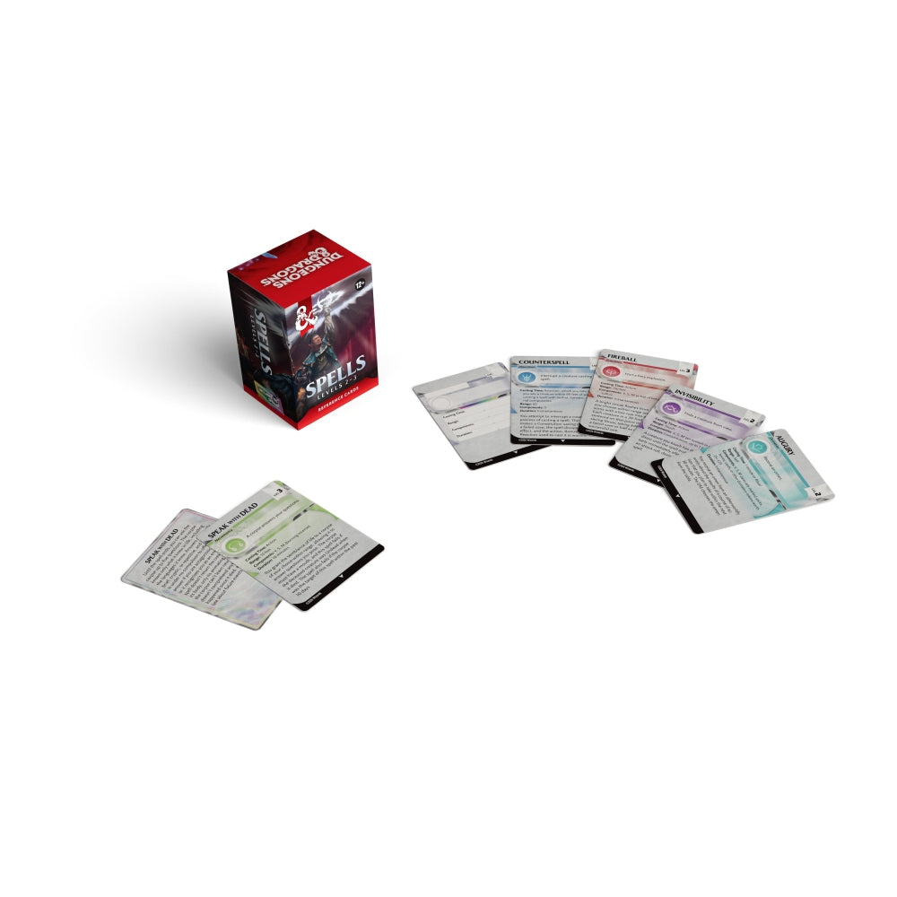 Dungeons & Dragons | Reference Cards | Spells Levels 2-3