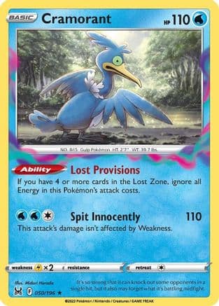 Cramorant 050/196 - SWSH11 Lost Origin