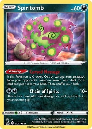 Spiritomb 117/196 - SWSH11 Lost Origin