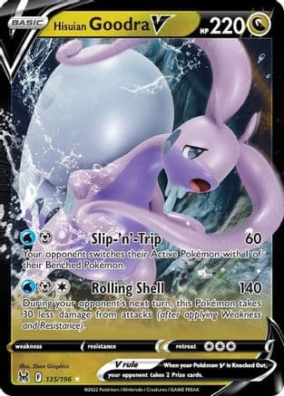 Hisuian Goodra V 135  - Holofoil SWSH11 Lost Origin - Ultra Rare