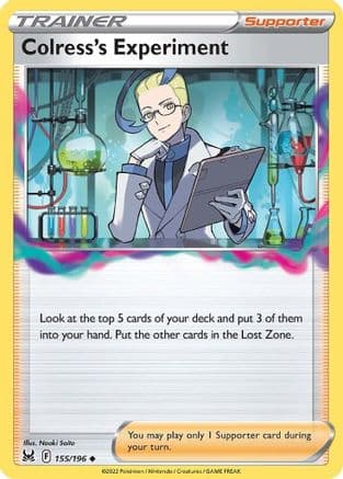 Colress's Experiment 155/196 - SWSH11 Lost Origin Reverse Holofoil