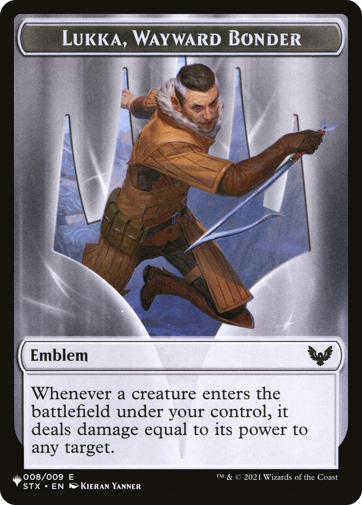 Lukka, Wayward Bonder Emblem |  (TSTX-8) [The List]