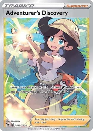Adventurer's Discovery TG23/30 - SWSH11 Lost Origin Trainer Gallery Holofoil