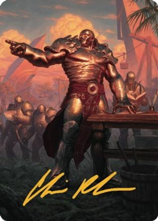 Karn, Living Legacy Art Card (1/81) (Gold-Stamped Signature) |  (001) [Art Series: Dominaria United]
