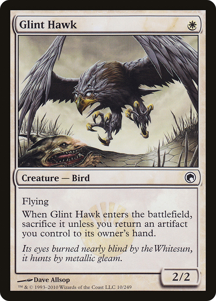Glint Hawk [Scars of Mirrodin] Foil