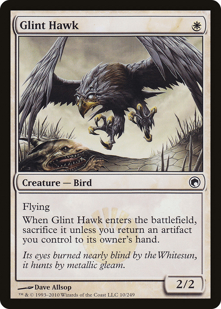 Glint Hawk [Scars of Mirrodin] Foil
