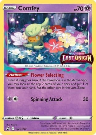 Comfey (Prerelease) SWSH242/307 - SWSH Sword & Shield Promo Cards Holofoil