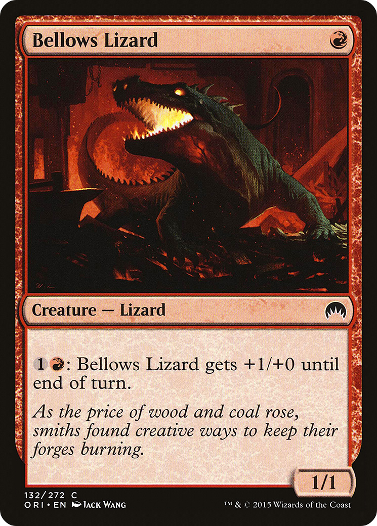 Bellows Lizard [Magic Origins] Foil