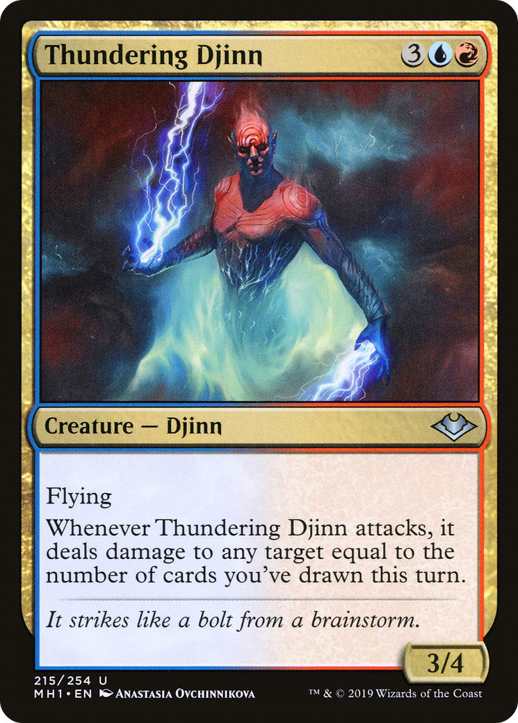Thundering Djinn [Modern Horizons] Foil