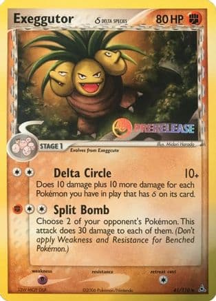Exeggutor (Delta Species) (Prerelease) 41/110 - Nintendo Promos
