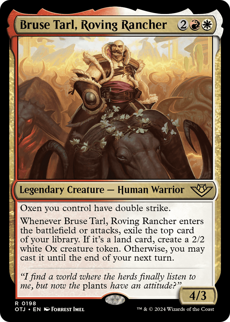 Bruse Tarl, Roving Rancher [Outlaws of Thunder Junction] Foil