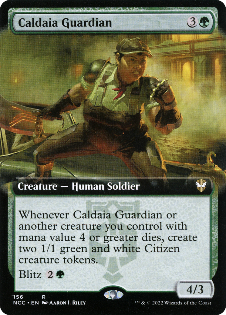 Caldaia Guardian (Extended Art) [Streets of New Capenna Commander]