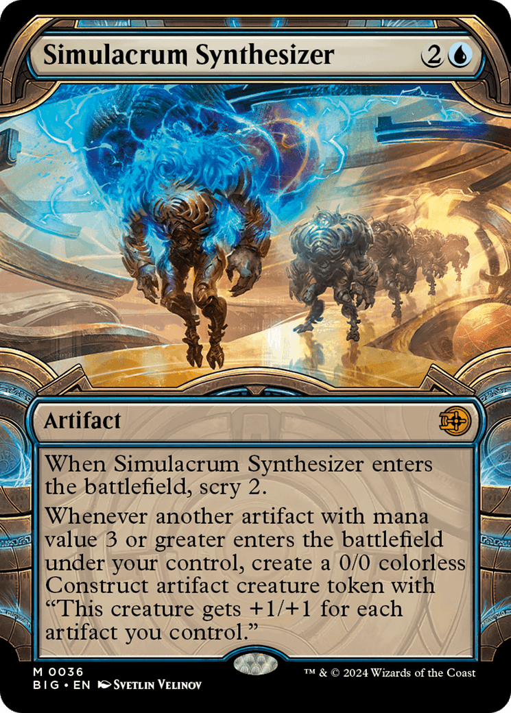 Simulacrum Synthesizer (Showcase) [Outlaws of Thunder Junction: The Big Score] Foil