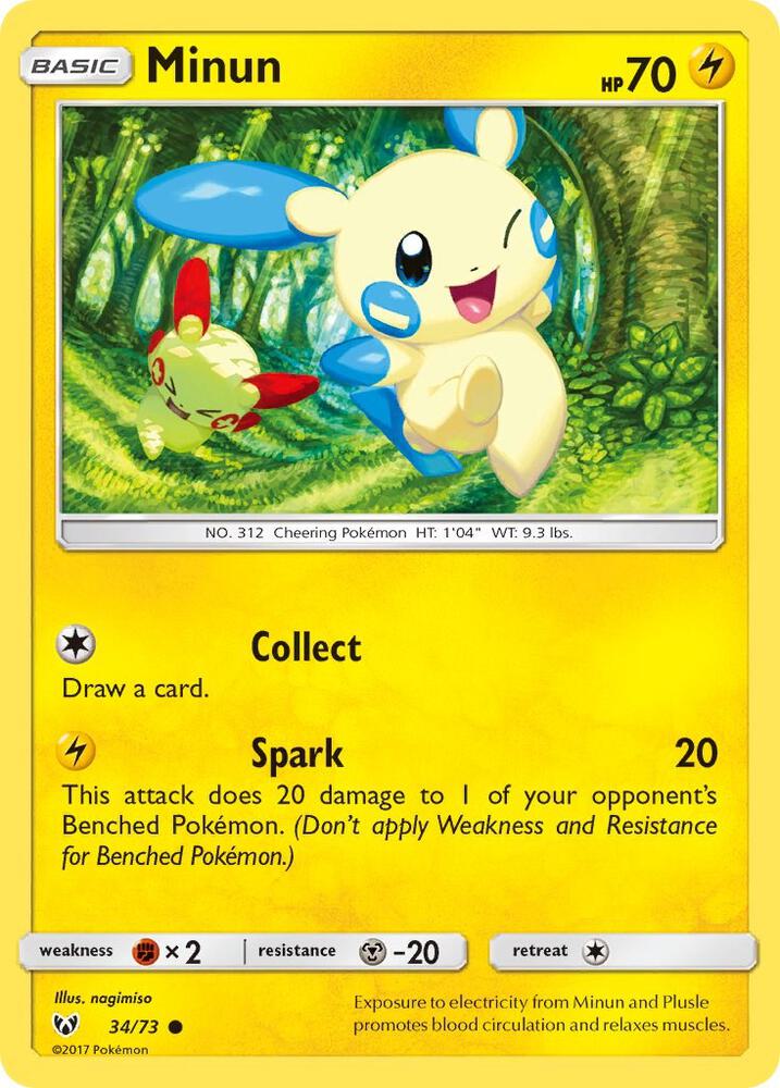 Minun 34/73 (Shining Legends) 