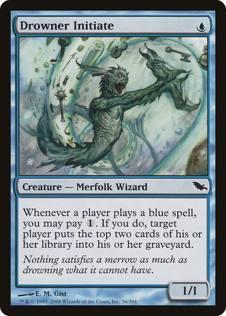 Drowner Initiate [Shadowmoor] Foil