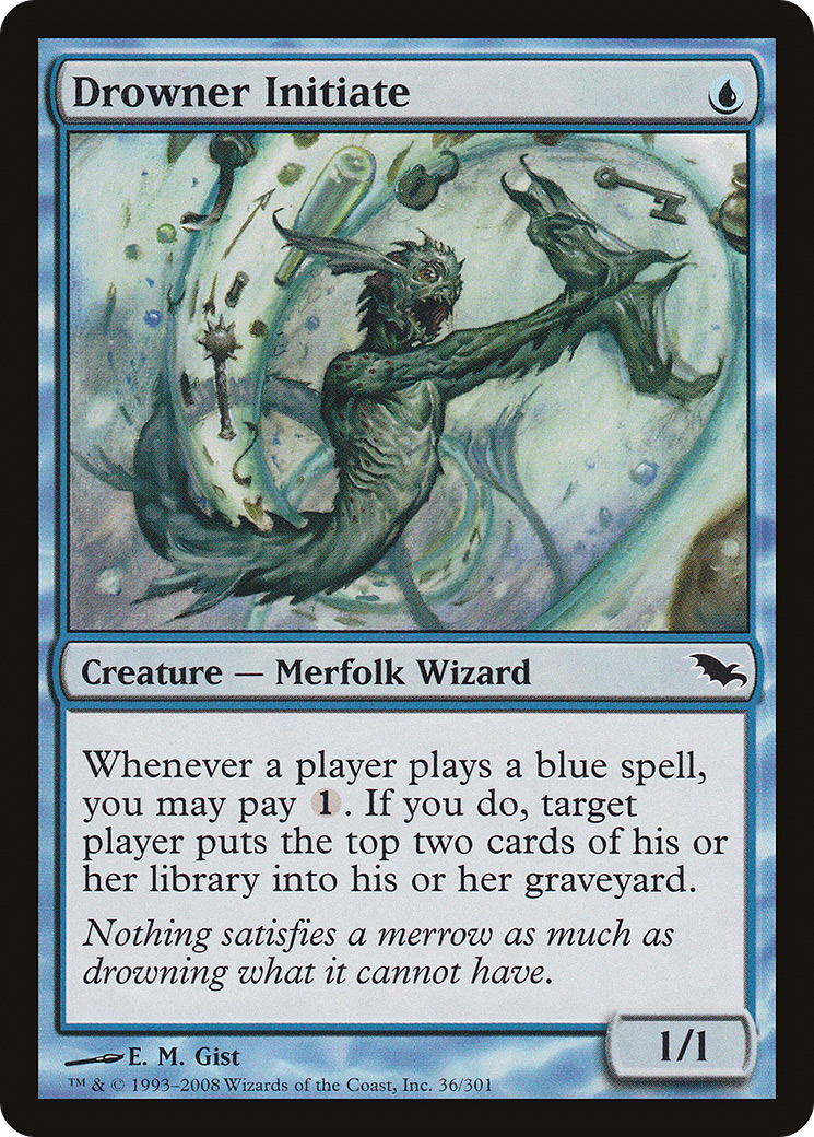 Drowner Initiate [Shadowmoor] Foil