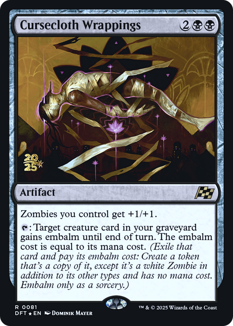 Cursecloth Wrappings (-081) [Prerelease Cards]  Foil