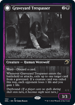 Graveyard Trespasser // Graveyard Glutton [Innistrad: Double Feature] Foil