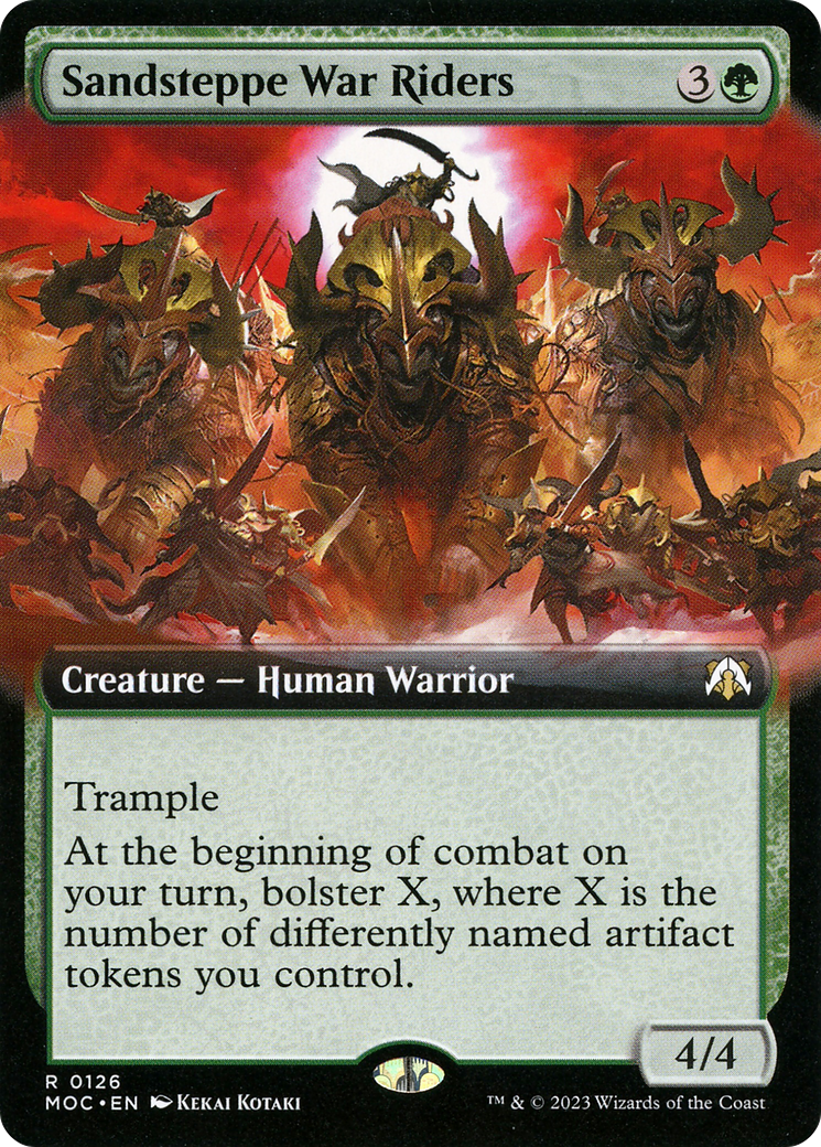 Sandsteppe War Riders (126) [March of the Machine Commander] : (Extended Art) Foil