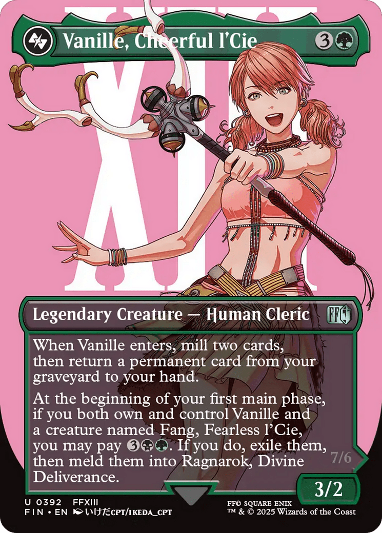 Vanille, Cheerful l'Cie (Borderless) (392) [FINAL FANTASY]  Foil