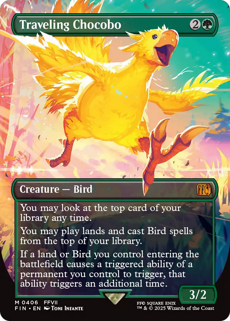 Traveling Chocobo (Borderless) (406) [FINAL FANTASY]  Foil