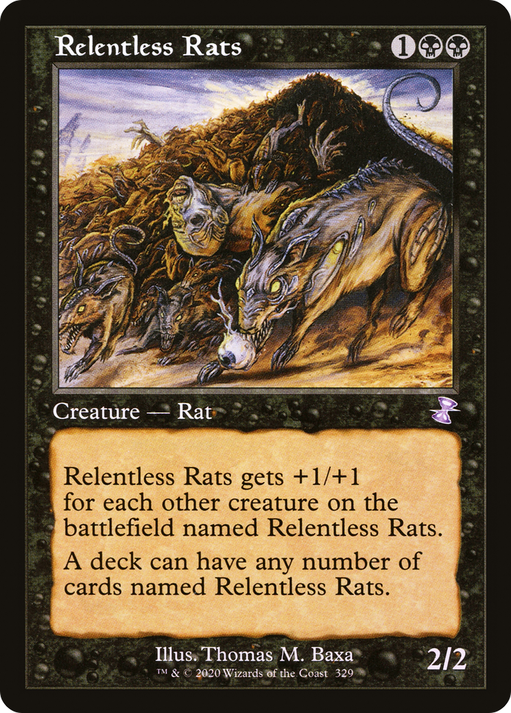 Relentless Rats (Timeshifted) [Time Spiral Remastered] Foil