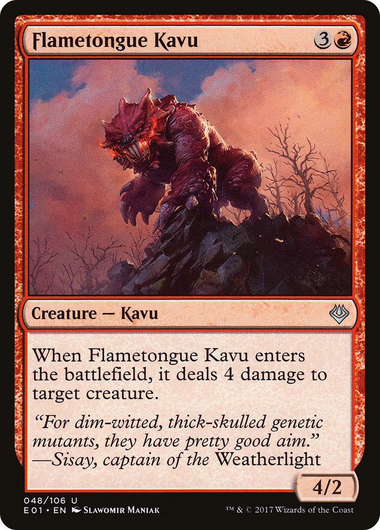 Flametongue Kavu [Archenemy: Nicol Bolas]