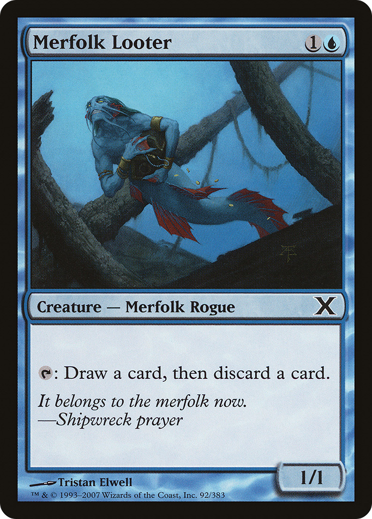 Merfolk Looter [Tenth Edition] Foil