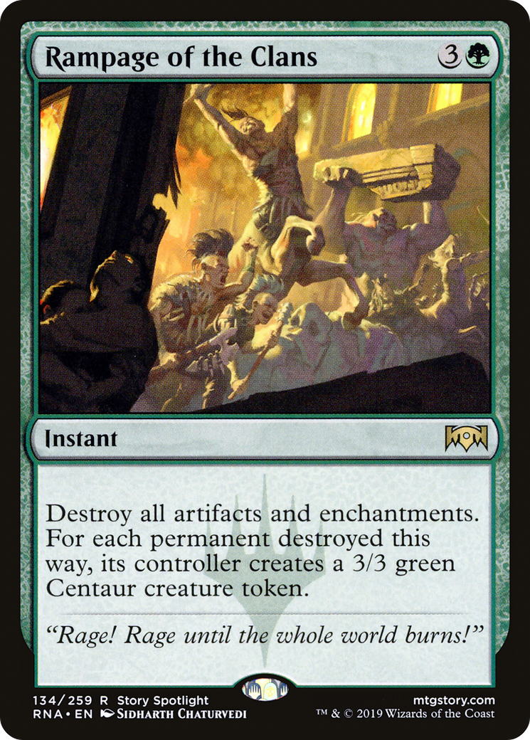 Rampage of the Clans [Ravnica Allegiance] Foil