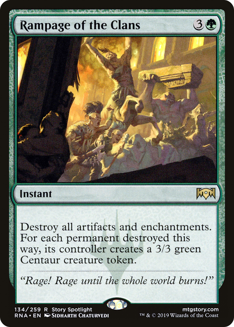 Rampage of the Clans [Ravnica Allegiance] Foil